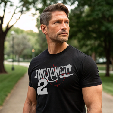 Patriotic gun rights t-shirt for armed Americans